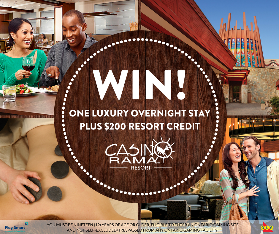 Enter to WIN a Luxury Overnight Getaway for Two to CASINO RAMA RESORT!!!