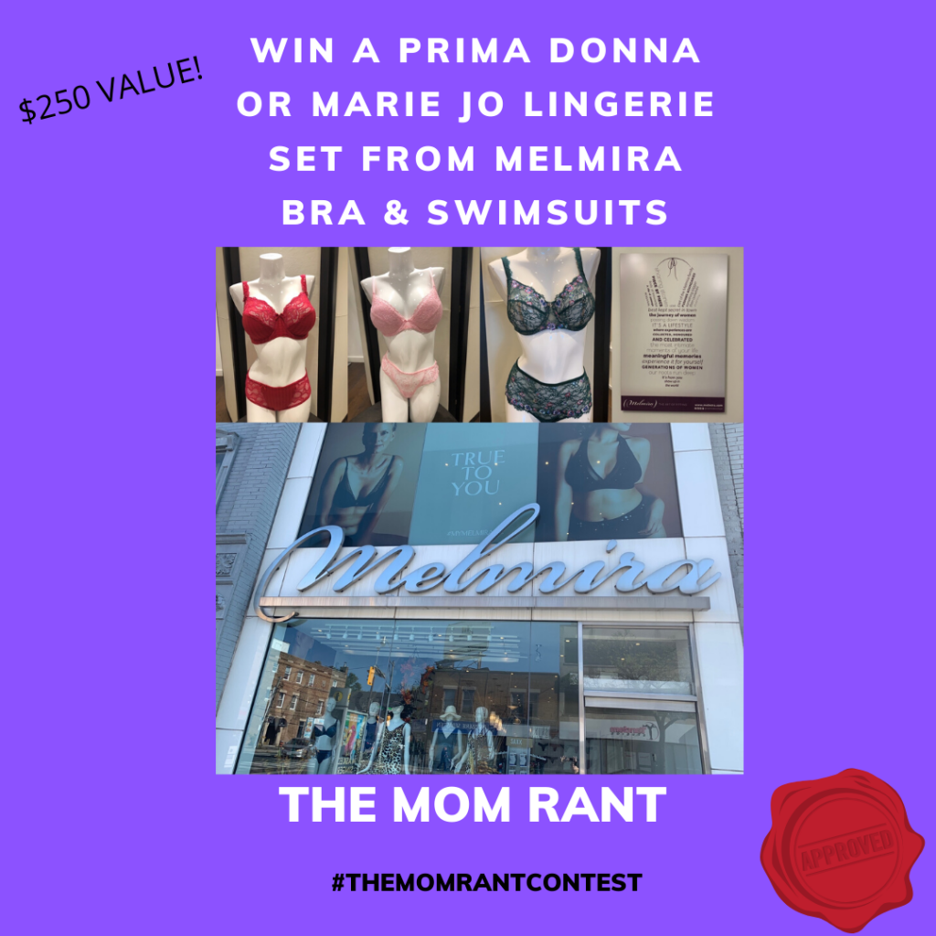 CONTEST: ONE lucky ranter will WIN a lingerie set from Melmira Bra & Swimsuits!! A prize valued at $250!!